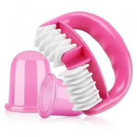 Funxim Rouleau de Masseur de Cellulite Ventouse Anti cellulite Minceur, Silicone Médical, Hypoallergénique, Simple dutilisat