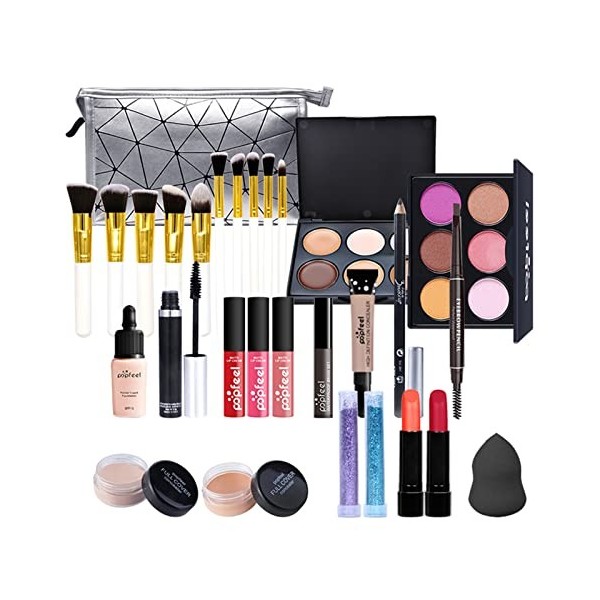 Anulely Kit Complet de Maquillage - Ensemble de Maquillage 20/29/37 pièces - Ensemble de Maquillage Maquillage pour Adolescen