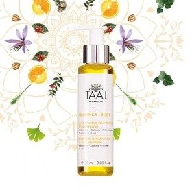 TAAJ | Huile Minceur Ayurvédique - ABHYANGA | Huile Anticellulite Raffermissante & Drainante | Raffermi & Lisse la peau | Réd