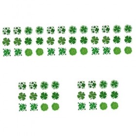 minkissy Lot de 360 autocollants à quatre feuilles pour fête irlandaise St Paddys Autocollant visage trèfle St Patrick Autoco