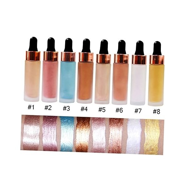 minkissy 3 Pièces Paillettes Liner Pour Les Yeux Fard À Paupières Liquide Liquide Paillettes Eyeliner Liquide Paillettes Fard