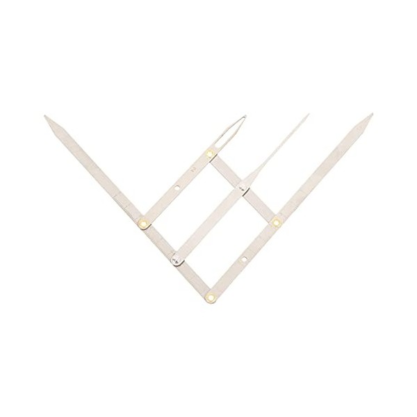 POPETPOP 3 Pièces Échelle De Deuxième Génération Règle En Acier Inoxydable Outil De Mesure De Microblading Règle à Sourcils A