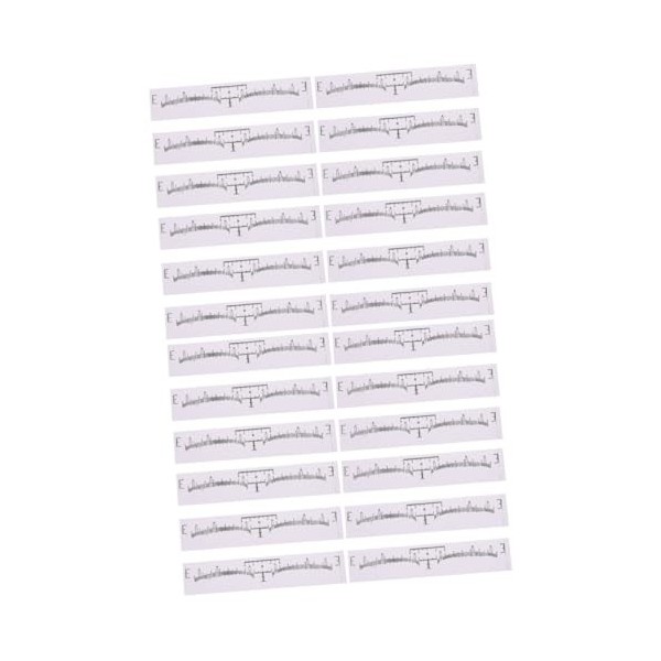 Beaupretty 300 Pièces Règle Jetable De De Sourcil Cartographie Des Sourcils Stickers Règle Déquilibre Des Sourcils Règle à S