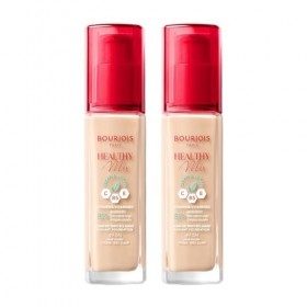 2 x Bourjois Healthy Mix Clean and Vegan Foundation 30ml - 49.5N Fair Ivory