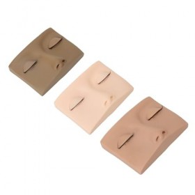 Tête de Mannequin dextension de Cils 3 Couleurs, Base Robuste, Tête de Mannequin de Cils Lavable pour la Pratique en Salon