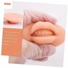 Housoutil 16 Pièces 3D Module Masque À Lèvres Pratique Fausse Peau Pratique Peau Pour Silicone Lèvre Trucs À Lèvres Sourcil P