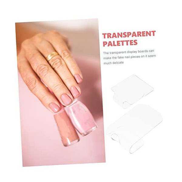 FRCOLOR Lot de 10 supports de palette à ongles pour vernis acrylique - Pour palette de maquillage DIY - Kit de manucure - Pal