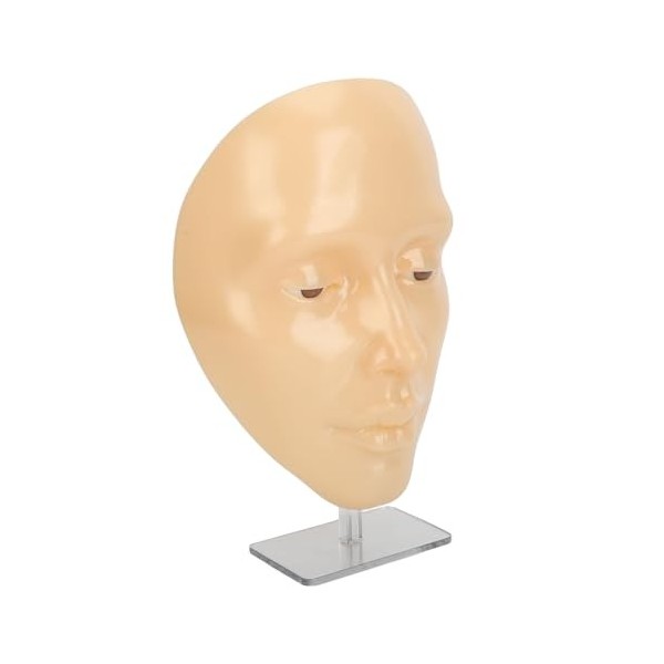 5D Silicone Plein Visage Mannequin Enseignement Conseil Pratique Remover Pratique Conseil Support pour Masque Maquillage Pann