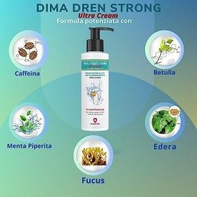 DIMA DRENA STRONG - Crème anti-cellulite Drainante forte liporiducente, formule bioactive hyperpénétrante, raffermissante ant