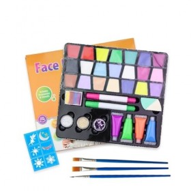 Kit de peinture faciale Visage et corps 12 couleurs 36 couleurs peinture for le corps, crème de maquillage à lhuile de fête 