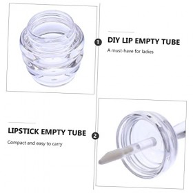 POPETPOP 20 Pièces Abeille Laque à Lèvres Carrée Tuyau Vide Contenant Dhuile De Croissance des Cils Nouveaux Tubes De Brilla