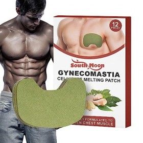 Kirdume Patch Cellulite Gynécomastie,Patch pour gynécomastie, réduction de la Cellulite | Lot de 12 Patchs de Levage pour Mas