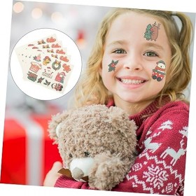 Beaupretty 30 Feuilles Autocollants Atmosphère De Noël Intérim Des Enfants Cotillons De Noël Faux De Noël Décalcomanies De No