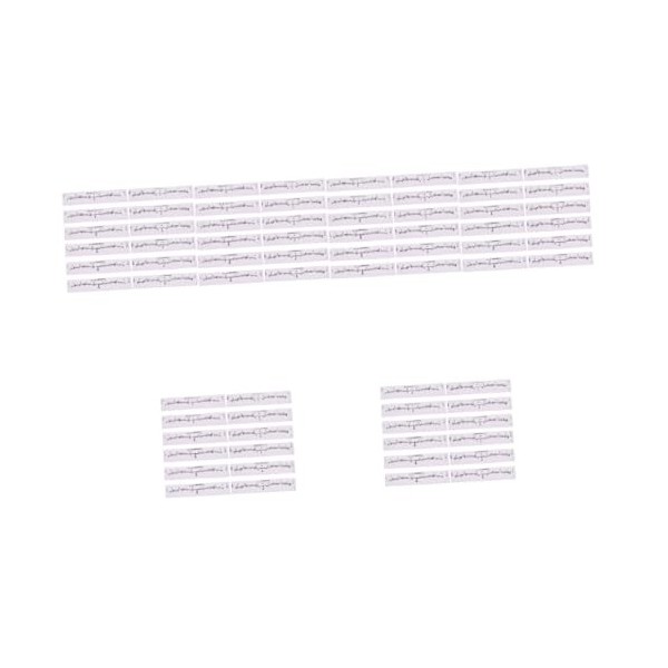 minkissy 400 Pièces Outils De Mesure Faire Règle Créative Pochoirs Tatouage Adhésif Autocollant Blanc Fournitures Mesure Pour