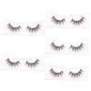 POPETPOP 4 Paires Cils Cosplay Faux Violet La Plume Croix Fibre Manquer