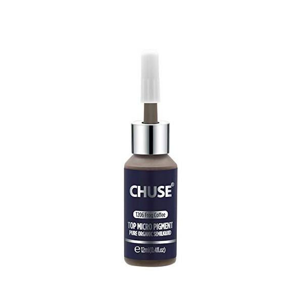 CHUSE T206 Café de brouillard Couleur cosmétique permanente dencre de tatouage de maquillage de micro-colorant de Microbladi