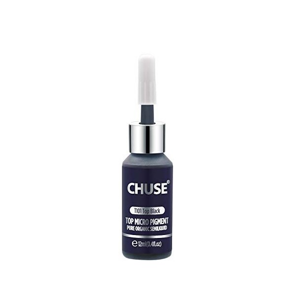 CHUSE T101 Top Noir Couleur cosmétique permanente dencre de tatouage de maquillage de micro-colorant de Microblading SGS pas