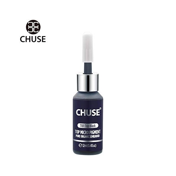 CHUSE T101 Top Noir Couleur cosmétique permanente dencre de tatouage de maquillage de micro-colorant de Microblading SGS pas