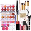 RoseFlower Coffret Maquillage Femme Makeup Kit avec Palette de Fard à Paupières Yeux Maquillage Cosmetics Palettes de Maquill