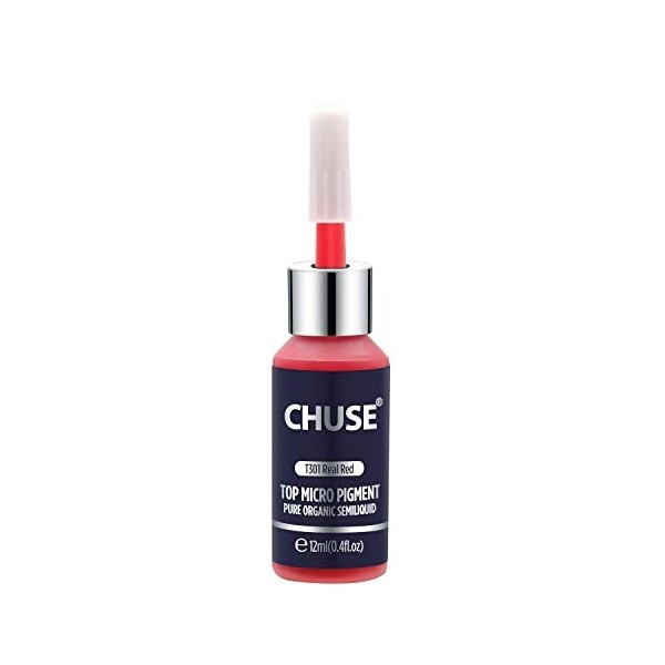 CHUSE T301 La couleur cosmétique dencre permanente de tatouage de maquillage de colorant de Microblading rouge réel a passé 