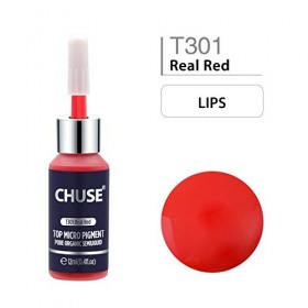 CHUSE T301 La couleur cosmétique dencre permanente de tatouage de maquillage de colorant de Microblading rouge réel a passé 