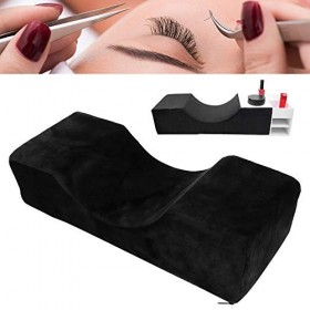 AYNEFY Oreiller Extension de Cils, Oreiller Cervical avec Ame en Mousse ¨¤ M¨¦Moire de Forme et Housse en Flanelle pour Greff