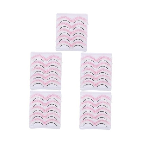 Angoily 25 Paires De Faux Cils Colorés Cils Colorés Cils DHalloween Dramatiques Supérieurs Faux Cils Cosplay Faux Cils Multi