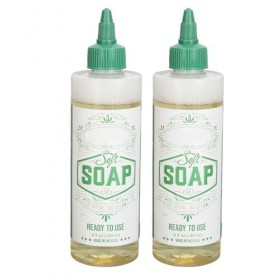 Savon Bleu de Tatouage, 2 Pièces 240 Ml, Solution de Savon Vert pour Tatouage, Soulage les Rougeurs, Gonflement, Liquide de N