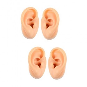 FRCOLOR Lot de 4 modèles doreille faux écran motif de piercing doreille modèle doreille percante modèle pour loreille dro