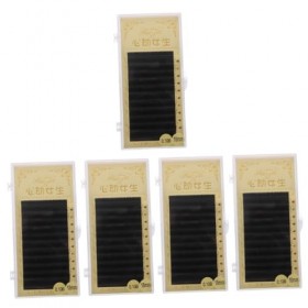 Housoutil 5 Boîtes Greffe De Faux Cils Faux Cils Magnetique Cheveux De Vison Artificiels De Protéine De Soie Manquer Déshabil