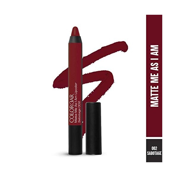 Ethnic Choice Matte me as I am Lipcolor-Sabotage, Red, 2.8 g