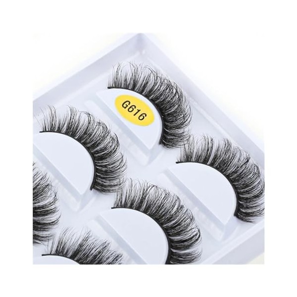 UAMOU Cils de vison 2/20/100 boîtes de cils 5 paires de faux cils naturels bouclés épais Maquiagem Extension de cils outils d