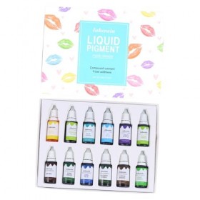 FRCOLOR Ensemble De 12 Pièces Matière Première De Glaçure De Lèvre Rouges à Lèvres Pigment Vitamine c Brillant à Lèvres