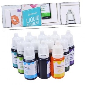 FRCOLOR Ensemble De 12 Pièces Matière Première De Glaçure De Lèvre Rouges à Lèvres Pigment Vitamine c Brillant à Lèvres