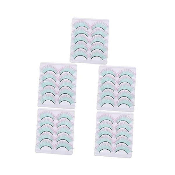 Angoily 25 Paires De Faux Cils Colorés 5D Faux Cils Dramatiques Faux Cils Faux Cils Longs Faux Cils Faux Cils Assortis 3D Éte