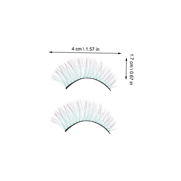 Angoily 25 Paires De Faux Cils Colorés 5D Faux Cils Dramatiques Faux Cils Faux Cils Longs Faux Cils Faux Cils Assortis 3D Éte