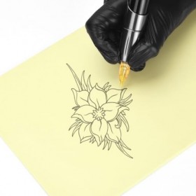 Peau de Pratique de Tatouage Vierge, 10 Pièces Feuille de Pratique de Peau de Tatouage, Fausse Peau Double Face, Peau de Prat