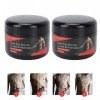 Crème Chaude Sueur Gel Brûleur Graisse 2 X 60g Crème Perte de Poids Ventre et Fessier Crème Minceur Anticellulite Crème Brûle