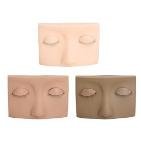 Tête de Mannequin de Cils pour la Pratique, Tête de Mannequin dextension de Cils Lavable et Polyvalente Réaliste en 3 Couleu