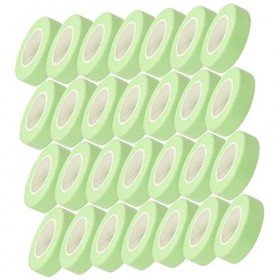 DOITOOL 30 Rouleaux De Tissu Non Tissé DIsolation Ruban De Cils Vert Ruban De Fard À Paupières Ruban De Greffe De Cils Sous 