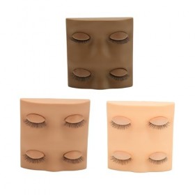 Tête de Mannequin de Cils Réalistes pour la Formation Dextension de Cils avec Paupières Amovibles, Fournitures Dextension d