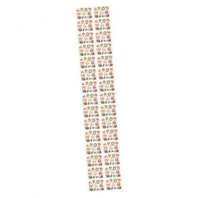 ABOOFAN 30 Feuilles Autocollants DAmbiance De Noël Visage De Fête Autocollants De Faux Visage De Noël Autocollants Autocolla