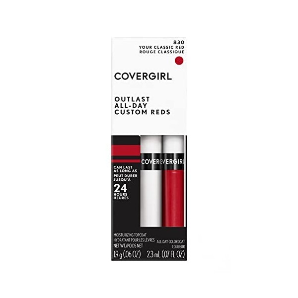 COVERGIRL - Outlast All-Day Lip Color Your Classic Red - 0.13 fl. oz. 4.2 ml 