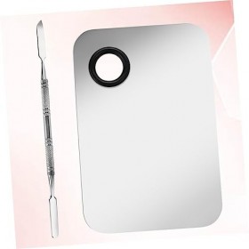 Beaupretty 4 Ensembles De Fournitures en Acier Inoxydable Palette De Maquillage Mélange De Peinture Spatule De Maquillage en 