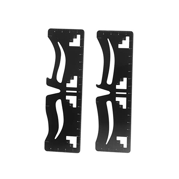 FRCOLOR 6 Pièces Règle De Sourcil Règle Déquilibre Des Sourcils Pochoir à Sourcils Réutilisable Modèle De Pochoir à Sourcils