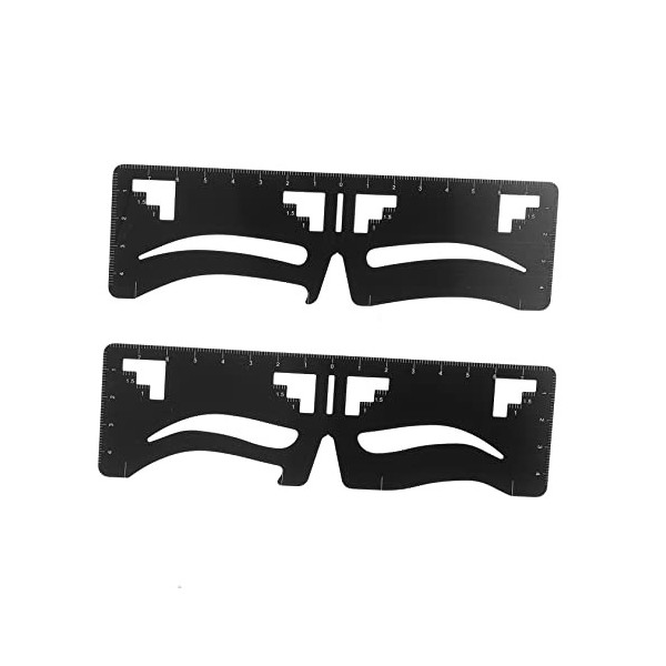 FRCOLOR 6 Pièces Règle De Sourcil Règle Déquilibre Des Sourcils Pochoir à Sourcils Réutilisable Modèle De Pochoir à Sourcils