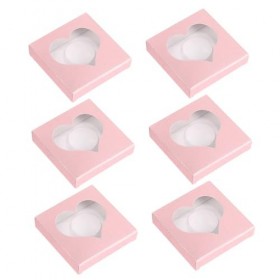 FRCOLOR Lot de 50 boîtes demballage pour cils, poubelles, paillettes, trousse à cils, boîte à cils, vitrine et boîte à cils,