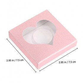 FRCOLOR Lot de 50 boîtes demballage pour cils, poubelles, paillettes, trousse à cils, boîte à cils, vitrine et boîte à cils,