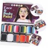 FRCOLOR Kit De Cosmétiques Activé Par LEau Humaine 1 Ensemble Sac À Cosmétiques Barres Arc-En-Ciel Ensemble De Maquillage Pa