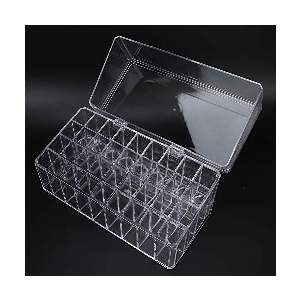 36 Grille Anti-poussière Transparent Rouge à Lèvres Mallette De Rangement Organisateur Support De Rangement Maquillage Rouge 